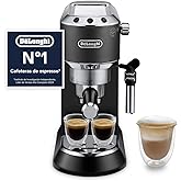 De'Longhi Dedica Style &ndash; Perfetto Compact Manual Espresso Coffee Maker, Manual Milk Frother for Espresso and Cappuccino, Comp