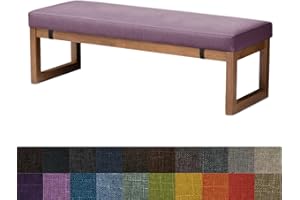 Kimgull Bankauflage Sitzkissen, Bequeme Waschbare Rutschfestes Sitzkissen für Gartenbank Schaukel, Terrasse, Esstisch, Bank, Drinnen, Viele Farben und Größen (70 X 35 X 5CM,Lavendel)