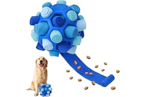 Toivize Balle à Renifler pour Chien, Balle à Renifler Intelligente pour Chiens pour Animaux de Compagnie Jouet Éducatif Jouet Interactif pour Petit Chien de Taille Moyenne, Bleu