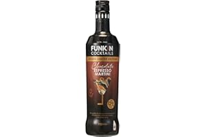 FUNKIN Cocktails Ready to Drink Chocolate Espresso Martini Bottle | Just Chill & Serve | Deluxe Limited Edition | Pre-Mixed & Ready to Drink Cocktails, Great-Tasting Bar-Quality Mix | 12% ABV | 700ml