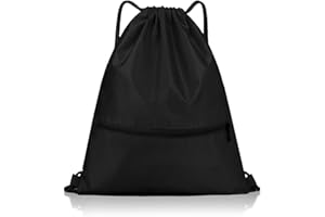 TSHAOUN Sacca da palestra con coulisse, per uomini e donne, sacca sportiva con coulisse, impermeabile, con cerniera esterna, per sport, vacanze, viaggi