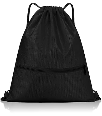 LIVACASA Sacca Sportiva Palestra Coulisse Tasche Interna e al di Fuori Zaino Sportivo da Viaggio Idrorepellenza 5.5L Zainetto Leggero per Uomo Donna Borsa Coulisse Viola Chiaro Puro