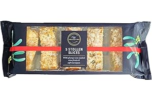 GENERIC M&S 5 Stollen Slices with Fruit & Soft Marzipan 200g in a Premier Life Store Box