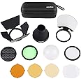 Godox AK-R1 Pocket Flash Light Accessories Kit for V1 Series and AD200/Pro - Compatible With Round Flash Head H200R
