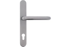 ToniTec Langschildgarnitur Schmalrahmen Halbgarnitur Modell Quan PZ 92 mm Edelstahl