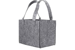 TOOLOFLIFE Feltro Panno Birra Borsa Vino Portabottiglie Riutilizzabile Feltro Vino Tote Bag per Viaggi Picnic Festa di Compleanno BBQ Spiaggia