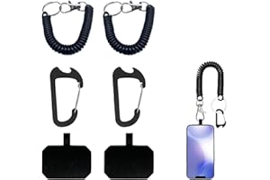 SHPUJUN 2 Pièces Cordon Telephone Portable,Dragonne Telephone Portable,Chaine Telephone Portable,Tour de Cou Telephone Portable,Laniere Telephone Portable,Attache Telephone,Pour Sangle Telephone Portable