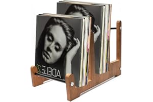 MIUUIPI Vinyl Record Stand 37 x 27 x 24 cm, Brochure Holder, Record Holder, Stand, Magazines, Books, Vinyl Record Decoration, Shelf