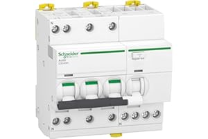 Schneider Electric - Acti9 iDD40N - disjoncteur différentiel - 3P+N C 40A 6000A/10kA 30mA type A SI - A9DB3740