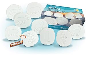 Yellow Door Let's Investigate - Polar Footprints | Arctic animals | STEM | polar bear, reindeer, wolf, musk ox, arctic fox, arctic hare, albatross and penguin | educational toys | outdoor science play