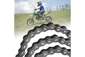 XAVSWRDE 158 Antriebskette Motorrad 25h Bike Chain Gliederkette Pocket Bike Kette für Pocketbikes 47 ccm / 49 ccm, Quadfahrzeuge, 2-Takt-Motoren, Mini Moto Pocket Bike