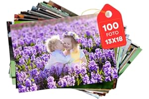 StampaFoto48ore Stampa Foto dal Cellulare o PC Online - Stampa di Foto Personalizzate con Resa Professionale in Alta Qualità - Finitura Lucida o Opaca - 100% Made in Italy (13x18cm - 100 Foto)