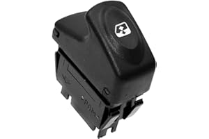 YUPVM Interrupteur de LèVe-Vitre éLectrique 6 Broches 7700429998 pour Kangoo 1997-2003 Megane 1995-2002 ScéNic 1996-2003 Clio II 1998-2001, noir