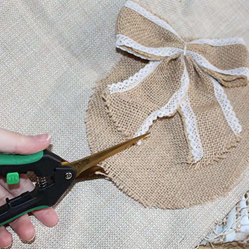 Einfache Bedienung 7,5cm Titan überzogene Schere mit Mikrospitze von Handi Stitch – Professionelle Elastische Schere zum Nähen, Formen, zum Schneiden von Stoff, Leder und Stickereien - 5