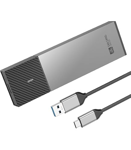 M.2 NVMe Behuizing Met Smart Display – USB 3.2 Type-C, 5 Gbps, ABS + Aluminium, Zonder Gereedschap, Voor SSD-gezondheidsmonitoring