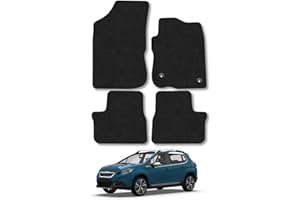 CAR MAT CO Peugeot 2008 (2013-2020) Car Mats Accessories Tailored Fit Carpet Floor Mats Non Slip Black Trim Full Coverage Compatible Accessory Front Rear Set Anti Slip Granulated Backing Hand-Finished Clips
