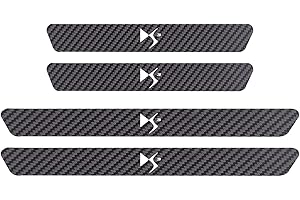 Symilov 4PCS Car Door Sill Protector for Citr-oen C8 C6 C5 C4L C4 C3 C2 C1, Carbon Fiber Auto Accessories Scuff Guard Threshold Cover Pedal Sticker Trim - Non-Slip, DS3