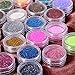 Ayliss® 24Colours Nail Art Glitter Powder Dust Shimmer Tips Decoration