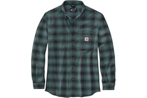 Carhartt Herren Rugged Flex® Relaxed Fit Midweight Flannel Long Sleeve Plaid Shirt Plaid Shirt (1er Pack)