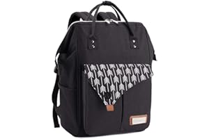 Lekebaby Nappy Changing Bag Backpack - Baby Changing Bag with Portable Changing Mat and Stroller Straps for Mom & Dad, Arrow Print