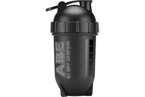 Applied Nutrition ABE Bullet Shaker - Botella mezcladora de proteínas All Black Everything de 500 ml, fácil de limpiar, sin BPA (negro)