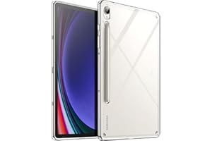 JETech Przejaśniać Etui dla Samsung Galaxy Tab S9 11 Cala, Nie Żółknie Przezroczyste Szczupły Osłona z Twardym PC Tył i Miękkim TPU, Obsługuje Ładowanie Bezprzewodowe S Pen (Przezroczyste)
