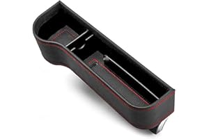 Gxhong Espacio para Asiento de automóvil, Gap Asiento de Coche, Organizador de Bolsillo Lateral Asiento Coche Lateral Gap Filler para teléfonos móviles Llaves Tarjetas Carteras Monedas (Izquierda)