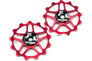 JRC Components Pair of 13T Jockey Wheels for Shimano MTB 12SPEED | Ceramic Derailleur Pulley Wheel | Hybrid Ceramic Bearing | MTB Bike Rear Derailleur Pulley Wheels |Hybrid Ceramic Pulley Wheels