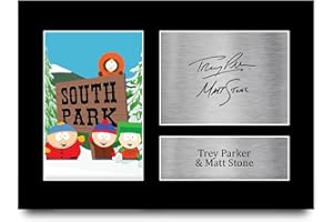 HWC Trading A4 Trey Parker & Matt Stone South Park Regali Stampati Autografo Firmato Immagine Per Gli Appassionati Di Programma Televisivo