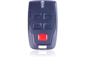 KRYOLITHM Porta del garage telecomando 433,92 MHz compatibile con BFT Mitto 2 B, Mitto 4 RCB04, R1, RCB02, Ice Clear - Rolling Code Handsender per cancelli automatici, porte del garage, 4 tasti 4 canali