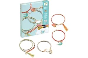 DJECO Zestaw biżuterii i majsterkowania, bransoletki Celeste 21 cm