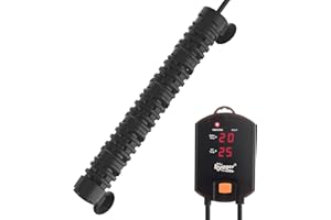 hygger Submersible Aquarium Heater,Fish Tank Heater 500W,Tank Heater with Digital Display Control Suitable for 220-510L Freshwater Aquariums