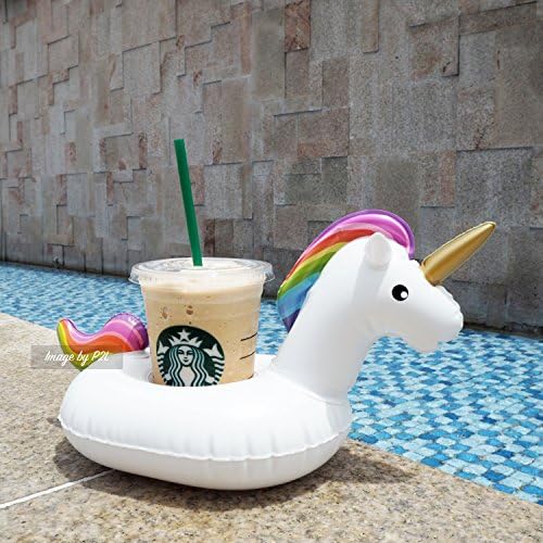 P2L - Mini Unicorn Pool Float for Drinks and Beverages, 1 Piece