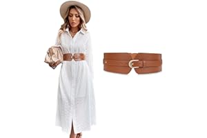 XIAOWU Women Stretchy Wide Waist Belt for Dresses Elastic Belt for Women Cinch Belt