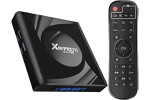 PINSTONE Android 13.0 TV Box Smart Media Player RK3528 4GB RAM 64GB ROM Quad-Core 64bit Cortex-A53 Chipset Builtin 2.4G 5G WiFi and Bluetooth 5.0 Support 3D 8K H.265 Videos