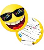 Edition Colibri Smiley-Einladungskarten – Set Mit 10 Karten Auf Französisch, DIN A6, Für Geburtstag & Party