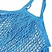 Produktbild Mesh Net Turtle Bag String Einkaufstasche Wiederverwendbare Obstablage Handtasche Totes Neu (Blau)
