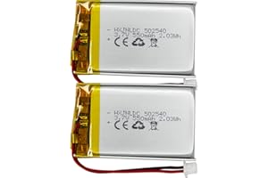 HXJNLDC 502540 Batterie 3.7v 550mAh pour Sena SMH5 Motos Remplacement de la Batterie du Casque Bluetooth Sena SMH5-FM SMH5D SPH10H-FM Numéro de pièce de la Batterie (P/N): ICP40/25/40P Nextbase 312GW