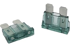 SeKi 5 pièces. Fusible plat standard ATO 1A noir ; Fusible de voiture fusible à lame 19mm 32V/DC caravane de bateau