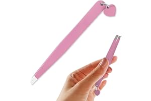 JJ LMS pinzette per capelli - pinzette sopracciglia - dettaglio innovativo - acciaio inossidabile (ROSA)