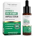 Dr. Sheth's Ceramide & 15% Vitamin C Ampoule Serum | Advanced Formula | 99% Pure Grade Vitamin C | Bright & Glowing Skin | Barrier Repair |Reduces Dark Spots | Men & Women | All Skin Types | 30Ml