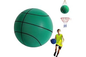 ViCUULY Basket-Ball Silencieux, Balle Silencieuse D'entraînement en Salle, Balle en Mousse Souple, Jouets Très élastiques, Jouet Interactif pour Enfants Et Adultes