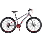 Kron VORTEX 4.0 29 Rim V BRAKE 21 Gear Mountain Bike 16"- MAT SMOKED-RED/GRAY (GREENWAY BIKE)