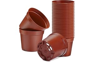 Muzhira Anzuchttöpfe, Ø 13.6cm 20 Stück Premium Anzucht Topf – Pflanztöpfe rund zur Pflanzen Anzucht - Blumentöpfe für Sämlinge für Obst, Gemüse, Pflanzen, Setzlinge, Stecklinge, Umpflanzen