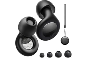 MED PRIDE Bouchon d'oreille pour dormir-35dB, Bouchons doreilles anti bruit,Réutilisable, super confortable, parfait pour dormir, se concentrer, voyager,Avec embouts en XS/S/M/L