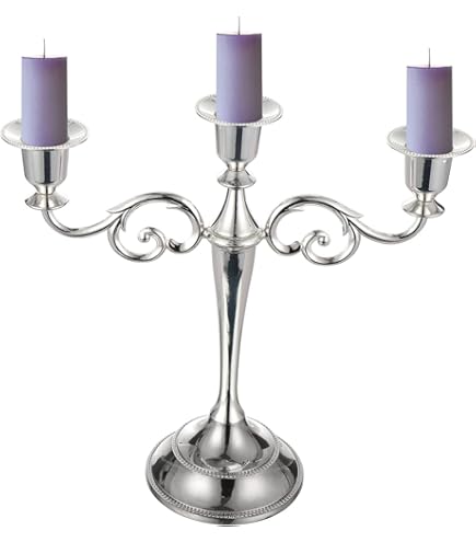 Candelabro A 3 Bracci Per Ceri - Centrotavola Elegante Per Matrimoni, Halloween E Feste - Foto 3
