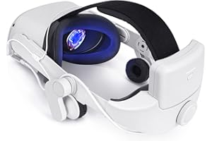 ALCOPANDA Headphone Head Strap with Battery for Meta Quest 2,Comfort Audio Elite Strap with 8000mAh Battery Pack for Extend Playtime and Enhanced Sound Effects