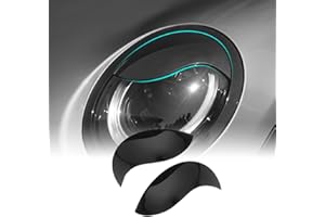 FDAIUN Coprifari in ABS per sopracciglia, palpebre, fari e fari, adatti per BMW Mini Cooper F54 Clubman F55 F56 Hatchback F57 convertibile, 2 pezzi, nero