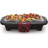 Tefal Easygrill Adjust Red Elektrogrill, 2300 Watt Tischgrill, 870 cm² Grillfläche, einfache Reinigung, Grillrost und Tropfsc