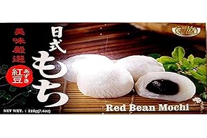ROYAL FAMILY Red Bean Mochi (Japanese Style Red Bean Mochi) - 7.4oz (Pack of 1)
